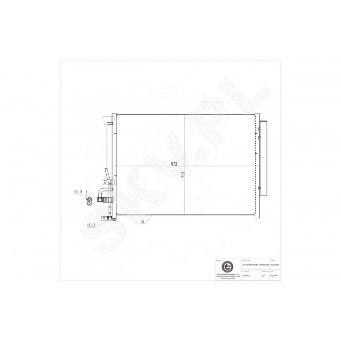 Buy CHEVROLET 20759646 Condenser, air conditioning — OEM Part, Prices ...