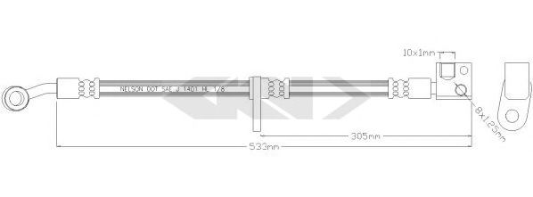 340222 SPIDAN Rod/Strut, stabiliser