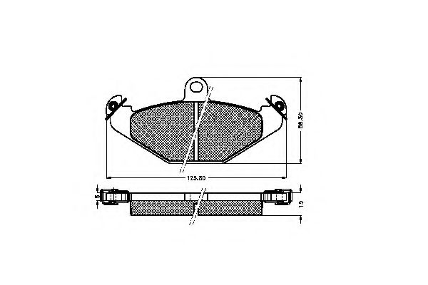 31817 SPIDAN Тормозная система Комплект тормозных колодок, дисковый тормоз
