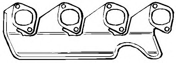 343.847 ELRING Gasket, exhaust manifold