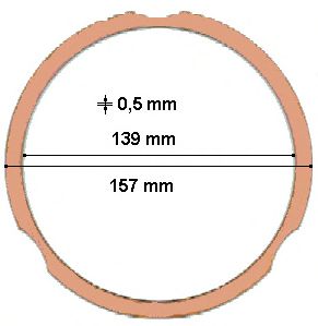 751.804 ELRING O-Ring, cylinder sleeve