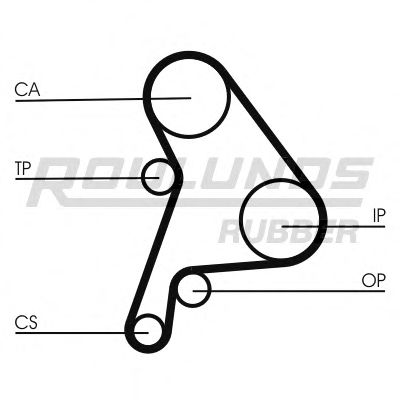 RR1119 ROULUNDS+RUBBER Timing Belt