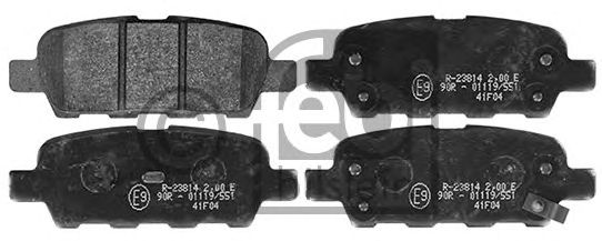 116198 FEBI+BILSTEIN Brake Pad Set, disc brake