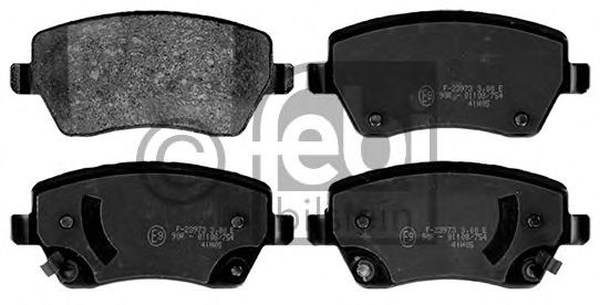 116199 FEBI+BILSTEIN Brake System Brake Pad Set, disc brake