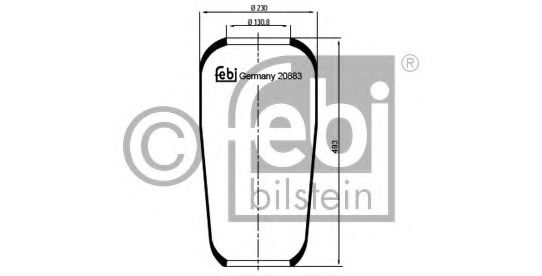20883 FEBI+BILSTEIN Wheel Suspension Repair Kit, guide strut