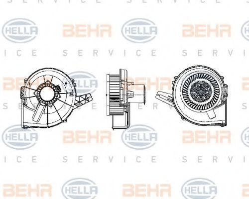 8EW 009 157-111 BEHR+HELLA+SERVICE Heating / Ventilation Interior Blower