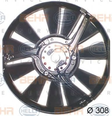 8EW 009 157-301 BEHR+HELLA+SERVICE Air Conditioning Fan, A/C condenser
