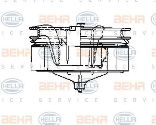 8EW 009 158-021 BEHR+HELLA+SERVICE Heating / Ventilation Interior Blower
