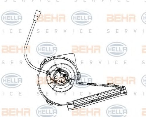 8EW 009 159-121 BEHR+HELLA+SERVICE Heating / Ventilation Interior Blower