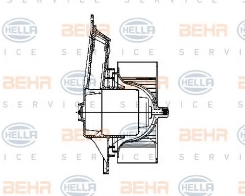8EW 009 159-761 BEHR+HELLA+SERVICE Heating / Ventilation Interior Blower
