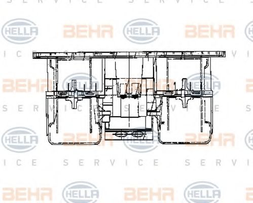 8EW 009 160-781 BEHR+HELLA+SERVICE Heating / Ventilation Interior Blower