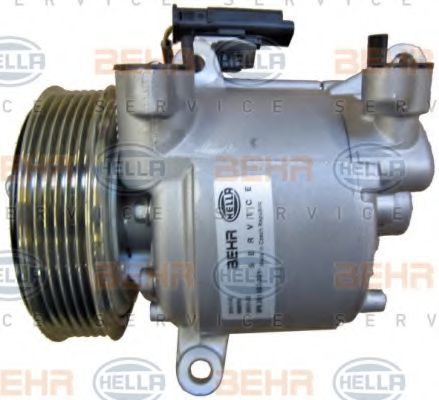 8FK 351 003-321 BEHR+HELLA+SERVICE Compressor, air conditioning