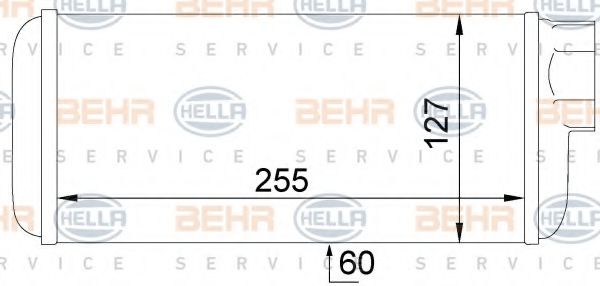 8FH 351 024-441 BEHR+HELLA+SERVICE Heat Exchanger, interior heating