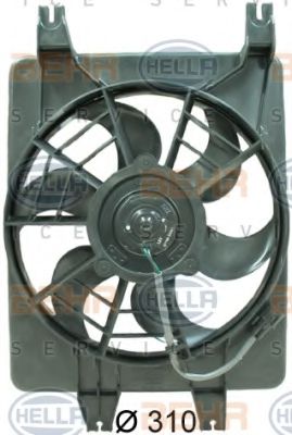 8EW 351 034-561 BEHR+HELLA+SERVICE Air Conditioning Fan, A/C condenser