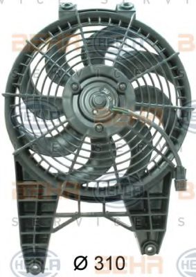 8EW 351 034-731 BEHR+HELLA+SERVICE Air Conditioning Fan, A/C condenser