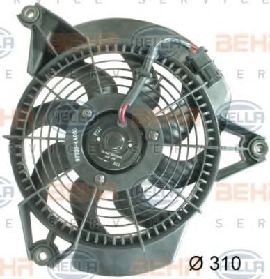 8EW 351 034-741 BEHR+HELLA+SERVICE Air Conditioning Fan, A/C condenser