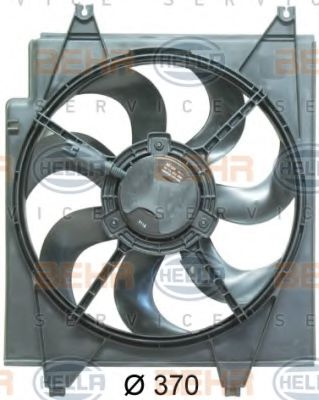 8EW 351 034-751 BEHR+HELLA+SERVICE Cooling System Fan, radiator
