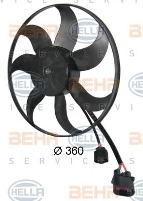 8EW 351 039-171 BEHR+HELLA+SERVICE Fan, radiator