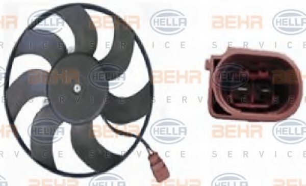 8EW 351 039-201 BEHR+HELLA+SERVICE Cooling System Fan, radiator