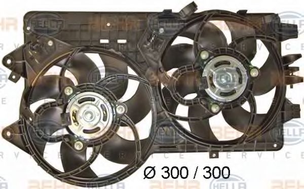 8EW 351 039-681 BEHR+HELLA+SERVICE Cooling System Fan, radiator