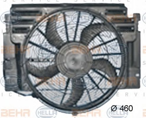 8EW 351 040-661 BEHR+HELLA+SERVICE Cooling System Fan, radiator