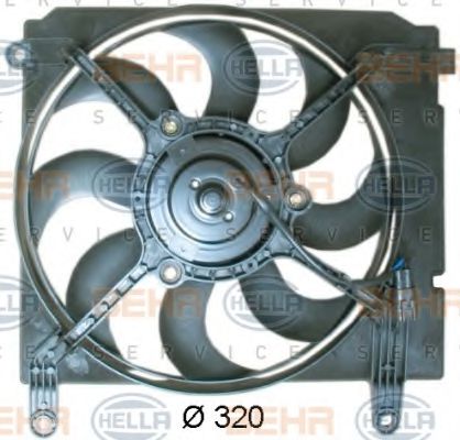 8EW 351 041-371 BEHR+HELLA+SERVICE Cooling System Fan, radiator