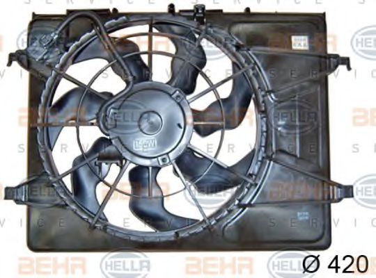 8EW 351 042-761 BEHR+HELLA+SERVICE Cooling System Fan, radiator