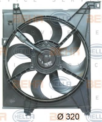 8EW 351 043-181 BEHR+HELLA+SERVICE Cooling System Fan, radiator