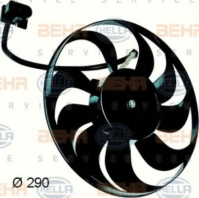 8EW 351 043-311 BEHR+HELLA+SERVICE Cooling System Fan, radiator