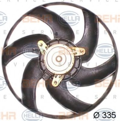 8EW 351 043-521 BEHR+HELLA+SERVICE Cooling System Fan, radiator