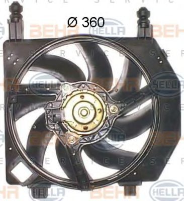 8EW 351 043-581 BEHR+HELLA+SERVICE Cooling System Fan, radiator
