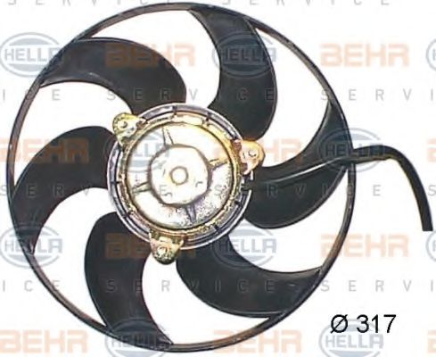 8EW 351 044-151 BEHR+HELLA+SERVICE Cooling System Fan, radiator