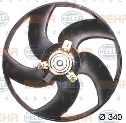 8EW 351 044-221 BEHR+HELLA+SERVICE Cooling System Fan, radiator