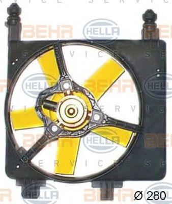 8EW 351 044-421 BEHR+HELLA+SERVICE Cooling System Fan, radiator