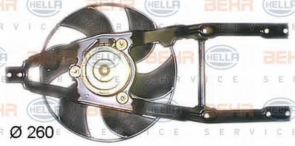 8EW 351 044-461 BEHR+HELLA+SERVICE Cooling System Fan, radiator