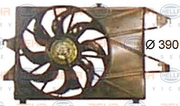 8EW 351 044-501 BEHR+HELLA+SERVICE Cooling System Fan, radiator