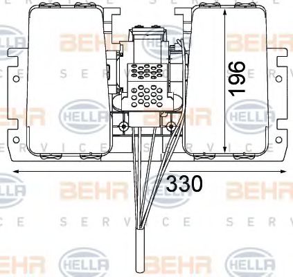 8EW 351 104-031 BEHR+HELLA+SERVICE Heating / Ventilation Interior Blower