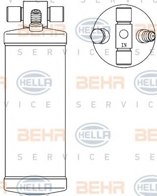 8FT 351 192-551 BEHR+HELLA+SERVICE Dryer, air conditioning