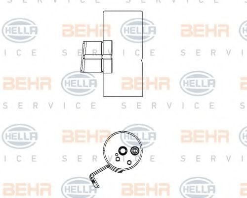 8FT 351 197-581 BEHR+HELLA+SERVICE Air Conditioning Dryer, air conditioning