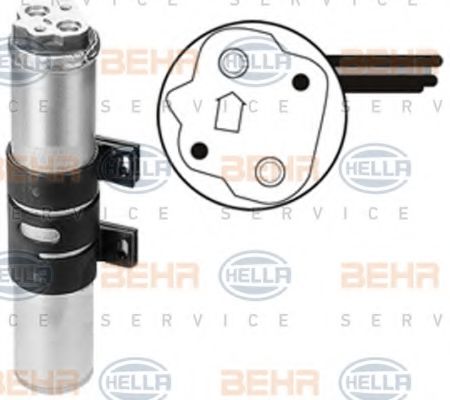 8FT 351 197-591 BEHR+HELLA+SERVICE Air Conditioning Dryer, air conditioning