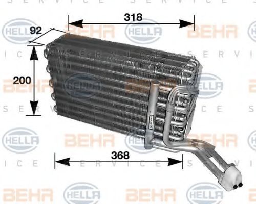 8FV 351 210-081 BEHR+HELLA+SERVICE Evaporator, air conditioning