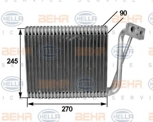 8FV 351 210-261 BEHR+HELLA+SERVICE Evaporator, air conditioning
