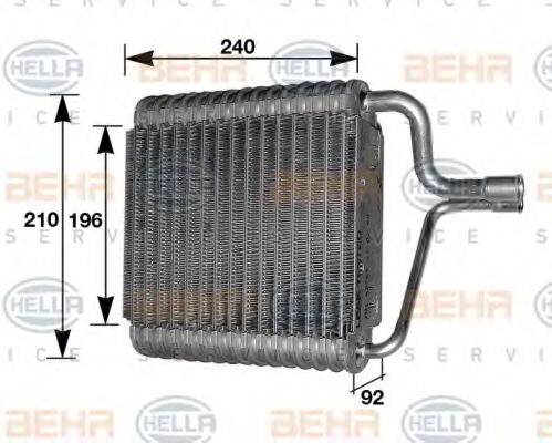 8FV 351 210-271 BEHR+HELLA+SERVICE Evaporator, air conditioning