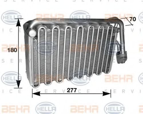 8FV 351 210-431 BEHR+HELLA+SERVICE Evaporator, air conditioning