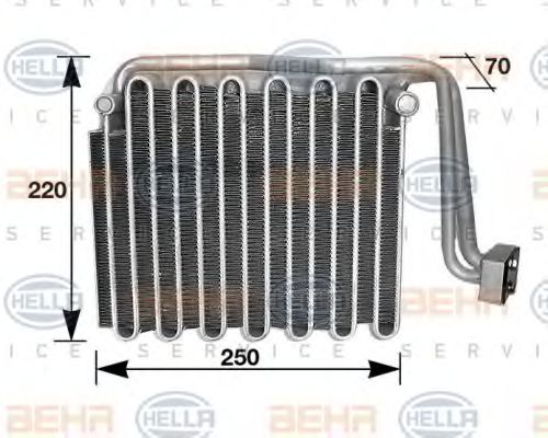 8FV 351 210-501 BEHR+HELLA+SERVICE Evaporator, air conditioning