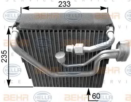 8FV 351 210-651 BEHR+HELLA+SERVICE Air Conditioning Evaporator, air conditioning