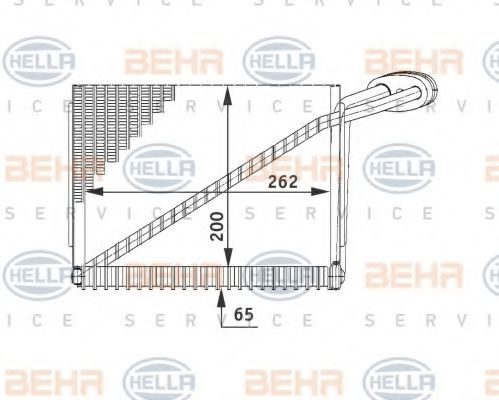 8FV 351 211-191 BEHR+HELLA+SERVICE Evaporator, air conditioning
