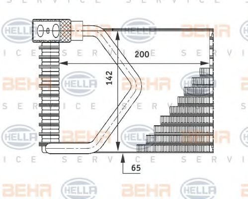 8FV 351 211-271 BEHR+HELLA+SERVICE Evaporator, air conditioning