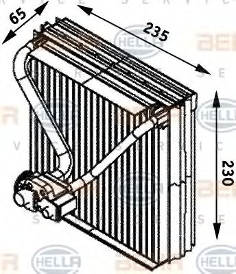 8FV 351 211-561 BEHR+HELLA+SERVICE Evaporator, air conditioning
