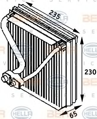 8FV 351 211-571 BEHR+HELLA+SERVICE Evaporator, air conditioning
